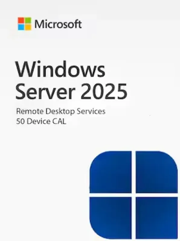 Windows Server 2025 Remote Desktop Services (RDS) – 50 Device CAL