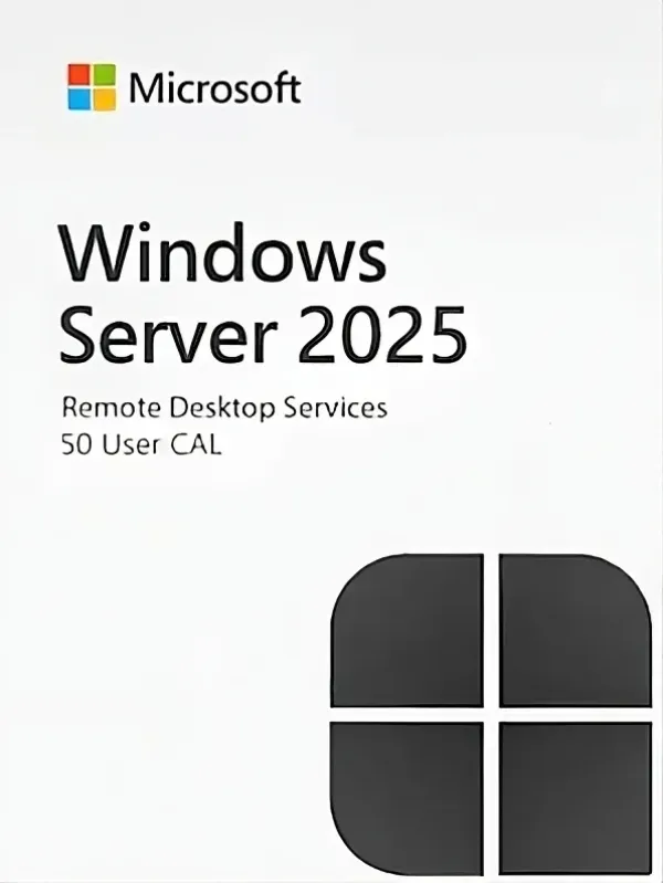 Windows Server 2025 Remote Desktop Services (RDS) – 50 User CAL