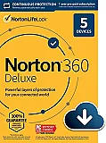 Norton 360 Deluxe EU ONLY (1 Year / 5 Devices) + 50 GB Cloud Storage (Latest Version + Free Updates)